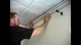 Tin Ceiling Installation Complete SnapLock Video [upl. by Attenoj579]