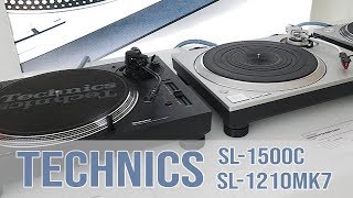 Technics SL1500C amp SL1210MK7  Hands on german [upl. by Esydnac]