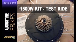 Electric Bike Review 1500w 52V ebike conversion kit [upl. by Alidus759]