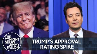 Trumps Approval Rating Surges to 54 Jin Makes His Solo Tonight Show Debut  The Tonight Show [upl. by Doubler871]