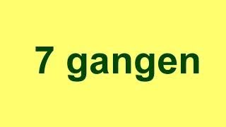 7 gangen sang  gangetabellen sanger [upl. by Thetes]