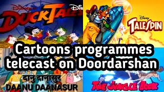 From 1989 To 1995 Cartoons animation programmes telecast on Doordarshan  Hamare bachpan ki yadein [upl. by Aysa483]