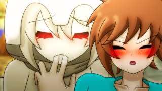 SkellyGirl Helps Steve Farm Minecraft Anime [upl. by Anir324]