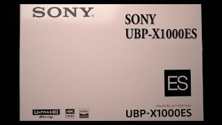 Sony UBPX1000ES 4K Bluray Quick Unboxing And Setup Overview [upl. by Anitsrhc993]