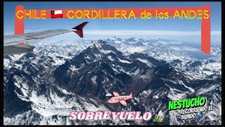 Así luce y se ve la Cordillera de los Andes desde el avión chile cordilleradelosandes cordillera [upl. by Analed]