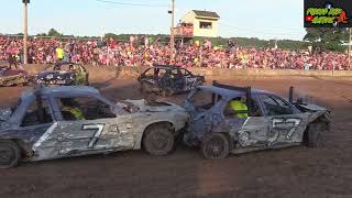 quotInsane Hits and Smashes Hemlock Fair Compact Feature Demolition Derby Highlights [upl. by Flann327]