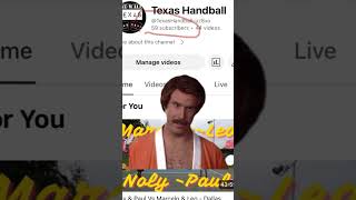 😂 Texas Handball handballers handball sports onewallhandball [upl. by Nnairek]