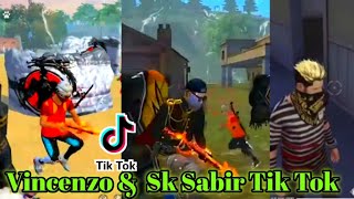 🔥 Vincenzo And Sk Sabir Boss Free Fire Tik Tok Video  Who Is The Best Brazil Vs India  Snack Video [upl. by Eryt]