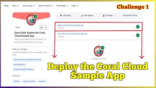 Deploy the Coral Cloud Sample App  Quick Start Explore the Coral Cloud Sample App  Challenge 1 [upl. by Kent]