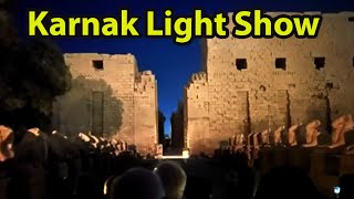 Karnak Temple Light Show in Luxor Egypt [upl. by Shing]