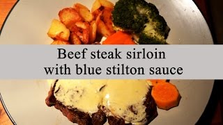 Ksenia UK Beef steak with blue stilton sauce [upl. by Ellord]