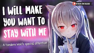 Yandere Wolf Warms You Up ❤️ Personal Attention  Monster Girl  Tail  F4A Asmr Audio Roleplay [upl. by Ahsinad]