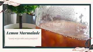 Lemon Marmalade Recipe  With pectin [upl. by Shaner745]