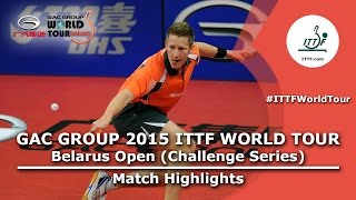 Belarus Open 2015 Highlights PAIKOV Mikhail vs FILUS Ruwen 116 [upl. by Tdnarb]