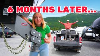 Honest 6 Month Update on our GENY Gooseneck Hitch  Brinkley RV Combo [upl. by Tremaine890]