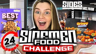 Eating ONLY Sidemen Food For 24 HOURS [upl. by Shepp532]