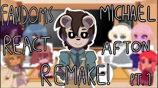 FANDOMS REACT  Michael Afton REMAKE [upl. by Gayla]