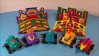 1994 BURGER KING DINO CRAWLERS SET OF 5 FULL COLLECTION MEAL TOYS VIDEO REVIEW [upl. by Erleena]