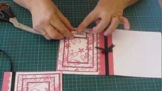 3 Layer Stamped Card Tutorial using Kaisercraft Papers  Alice in Paperland  Sydney [upl. by Suoicserp]