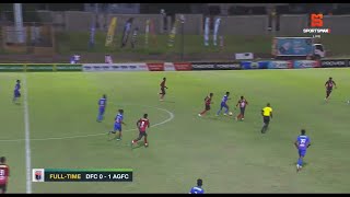 Arnett Gardens FC defeat 10 Dunbeholden FC in JPL matchday 14 battle Match Highlights [upl. by Ornie]