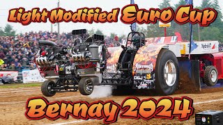 Light Modified EuroCup Tractor Pulling Bernay 2024 [upl. by Robertson683]