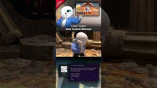 Sans Custom Moveset  Mod Showcase SSBU  supersmashbrosultimate undertale sans smashmods [upl. by God]