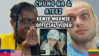 REACTION TO CHUNG HA 청하 amp 홍중ATEEZ  EENIE MEENIE Official MV  FIRST TIME LISTENING TO CHUNG HA [upl. by Trista]