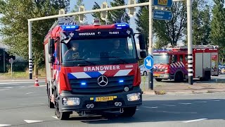 Peloton inzet Zeer Grote Brand Diverse hulpdiensten ingezet naar grote woningbrand in Haarlem [upl. by Atrebla]