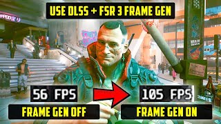 How To Use FSR 3 Frame Generation On RTX 20 and 30 GPUs While Using DLSS [upl. by Annoid]