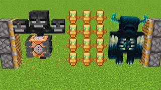 X1000 Totem Of UNDYING And X100 Wither Storm And x100 Wardens Minecraft Combined [upl. by Berty884]