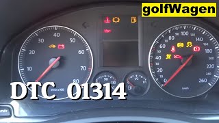 VW Golf 5 01314 no start ECM no signal communication [upl. by Strickland]