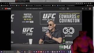 My Reaction to Tony Ferguson interview prior to Paddy Fight [upl. by Recneps]