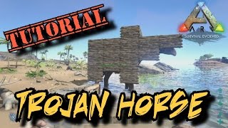 Trojan Horse Tutorial  Paracer Platform Saddle Build Ark Survival Evolved [upl. by Donoghue]