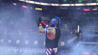 TAG TEAM MATCH  WWE 2k24  Rey Mesterio VS Jann Hardy  Series [upl. by Simonette]