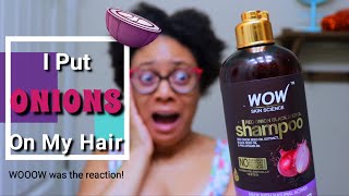 🧅What Wow Red Onion Black Seed Products Did To My Natural Hair  2020 Fall Edition Wash Day Routine [upl. by Nadoj]