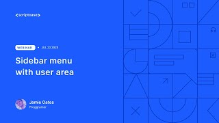 Scriptcase  Sidebar menu with user area [upl. by Lunneta]