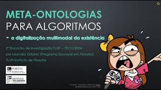 Metaontologias para Algoritmos A representação da Subjetividade Humana etc  Leandro Ortolan [upl. by Neeron]