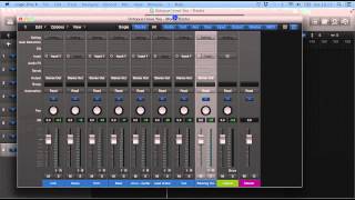 Logic Pro X Tutorial 12  The Mixer Window [upl. by Luy]