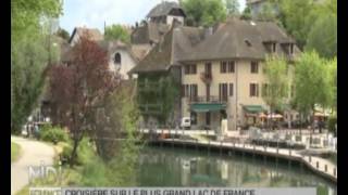 Reportage Midi en France  Croisiere sur le plus grand lac de France  AixlesBains [upl. by Ettenor636]