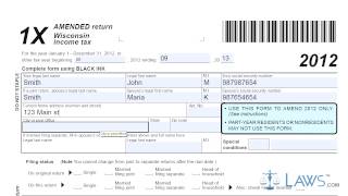 form 1x amended individual income tax return [upl. by Jackson]