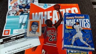 Oddball cont Wheaties stuff 1952 Bob Lemon Ken Griffey Jr Jordan Poster 1987 NFL mini posters [upl. by Torosian]