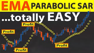 🔴 Best quotEMA Parabolic SARquot Trading Strategy  Insanely Simple amp Profitable Forex amp Stocks Trading [upl. by Marin]