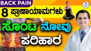 V90  Breathing Exercises for Back Pain Relief  ಪ್ರಾಣಾಯಾಮದಿಂದ ಸೊಂಟ ನೋವಿಗೆ ಪರಿಹಾರ  Pranayama Yoga [upl. by Lieno38]