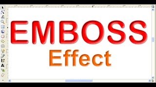 How to Make Emboss Effect Using Inkscape [upl. by Zephaniah]