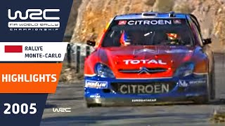 Rallye MonteCarlo 2005 WRC Highlights  Review  Results [upl. by Medora]