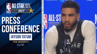 Jayson Tatum AllStar Pre Game Press Conference [upl. by Eirac]