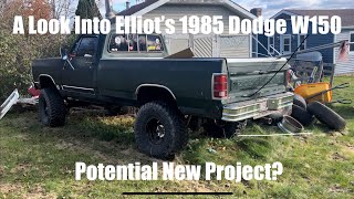 Sunday Nov 3 A Look Into Elliots 1985 Dodge W150 [upl. by Ree]