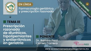 “Prescripción razonada de diuréticos hipolipemiantes y antiarrítmicos en geriatría” [upl. by Assenar158]