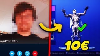 Jachète à un ARNAQUEUR le SKULL TROOPER sur Fortnite [upl. by Dennett762]