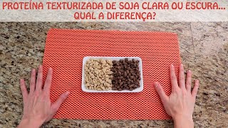 Proteína Texturizada de Soja Clara ou Escura Qual a Diferença [upl. by Remark]